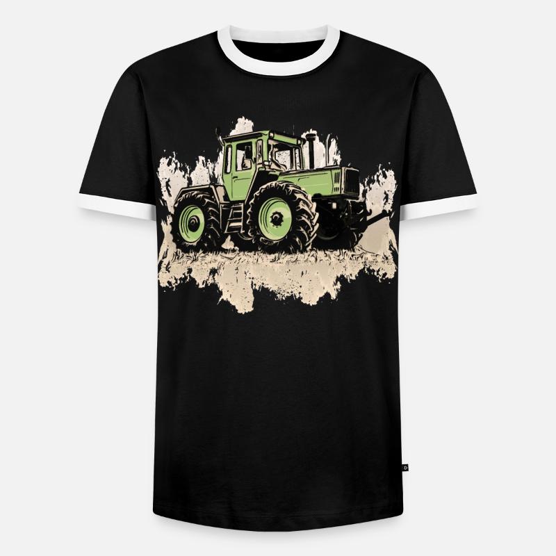 MB trac 1300 turbo | Traktor - Männer Kontrast-T-Shirt - Schwarz/Weiß
