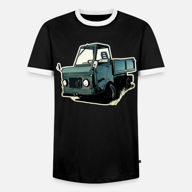 Multicar M22 - Männer Kontrast-T-Shirt - Schwarz/Weiß