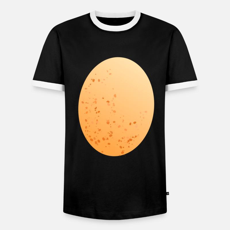 Egg chicken egg - Men's Ringer Shirt - black/white