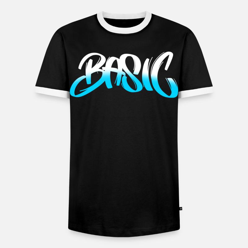 BASIC Graffiti Gradient - Männer Kontrast-T-Shirt - Schwarz/Weiß