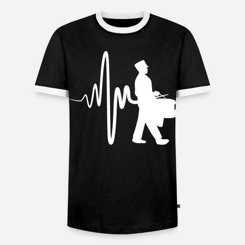 Parade drummer - Men's Ringer Shirt - black/white
