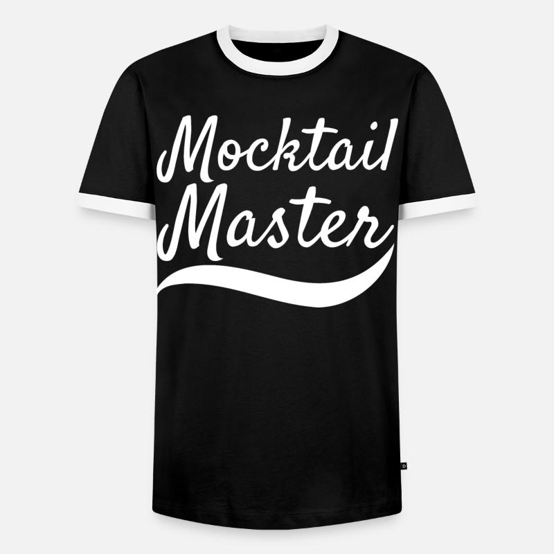 Mocktail Master - Männer Kontrast-T-Shirt - Schwarz/Weiß