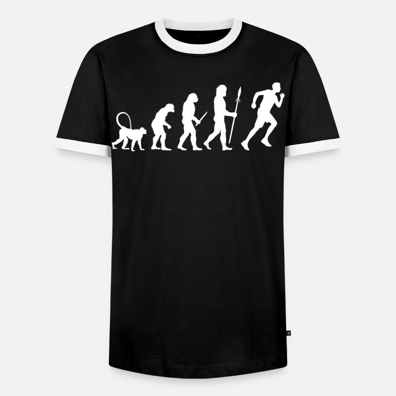 Jogger Evolution - Men's Ringer Shirt - black/white