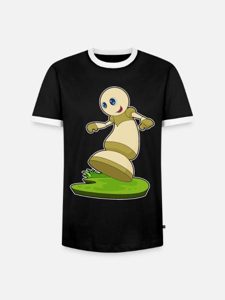 Pièces d’échecs pion échecs - T-shirt contrasté Homme - noir/blanc