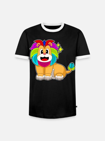 Lion Unicorn - Men's Ringer Shirt - black/white