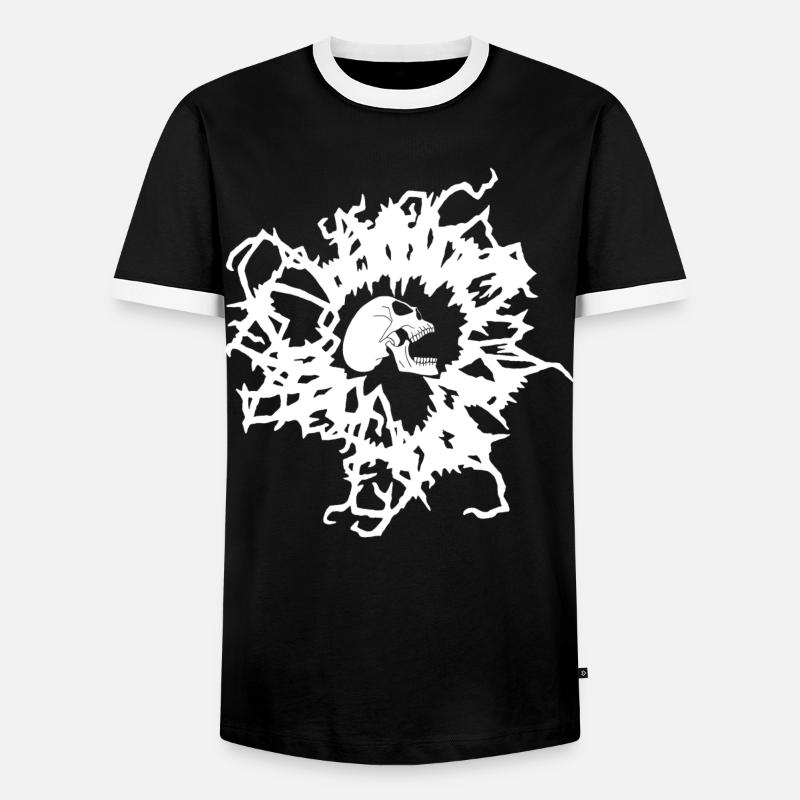 Phantom energy - Men's Ringer Shirt - black/white
