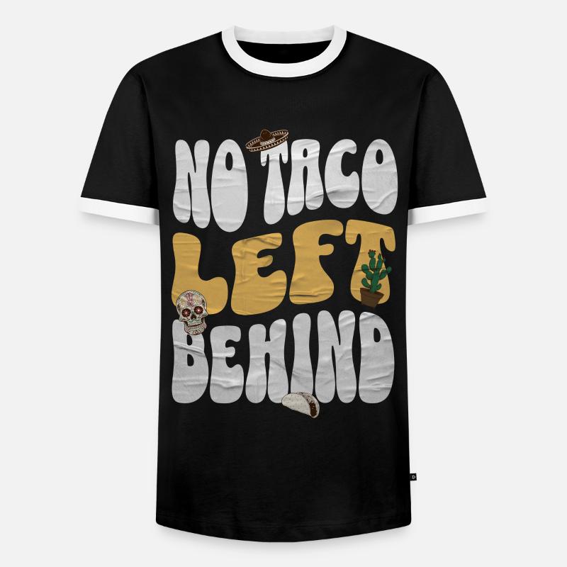 Taco - Männer Kontrast-T-Shirt - Schwarz/Weiß