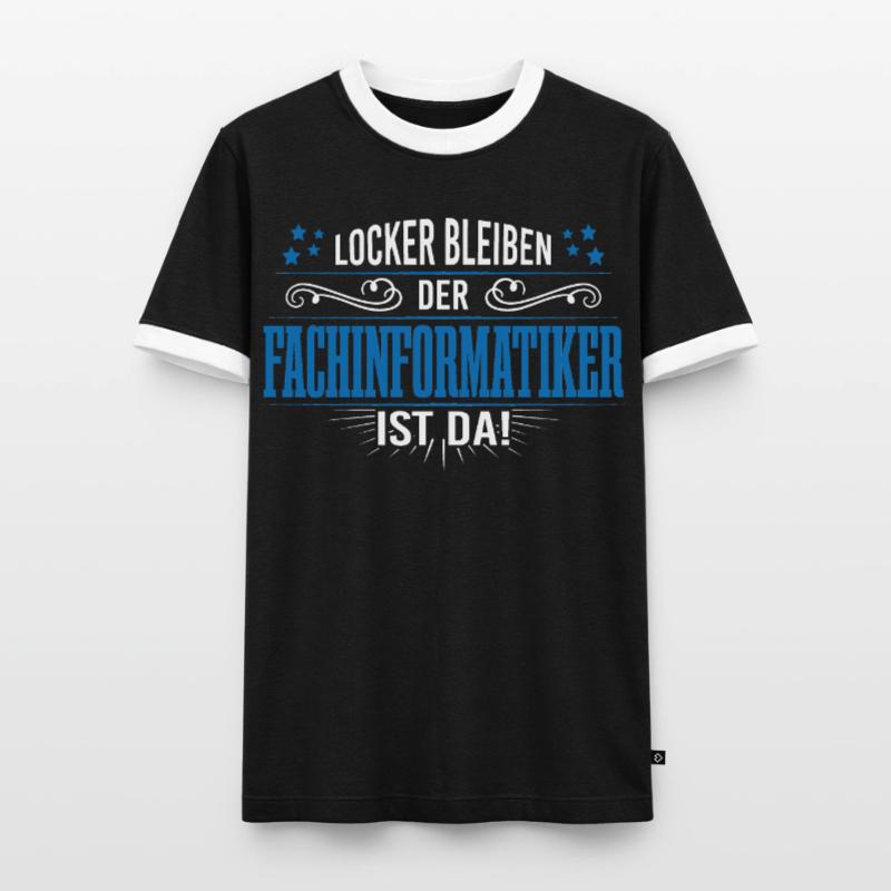 Fachinformatiker programmierer support admin Männer Kontrast-T-Shirt