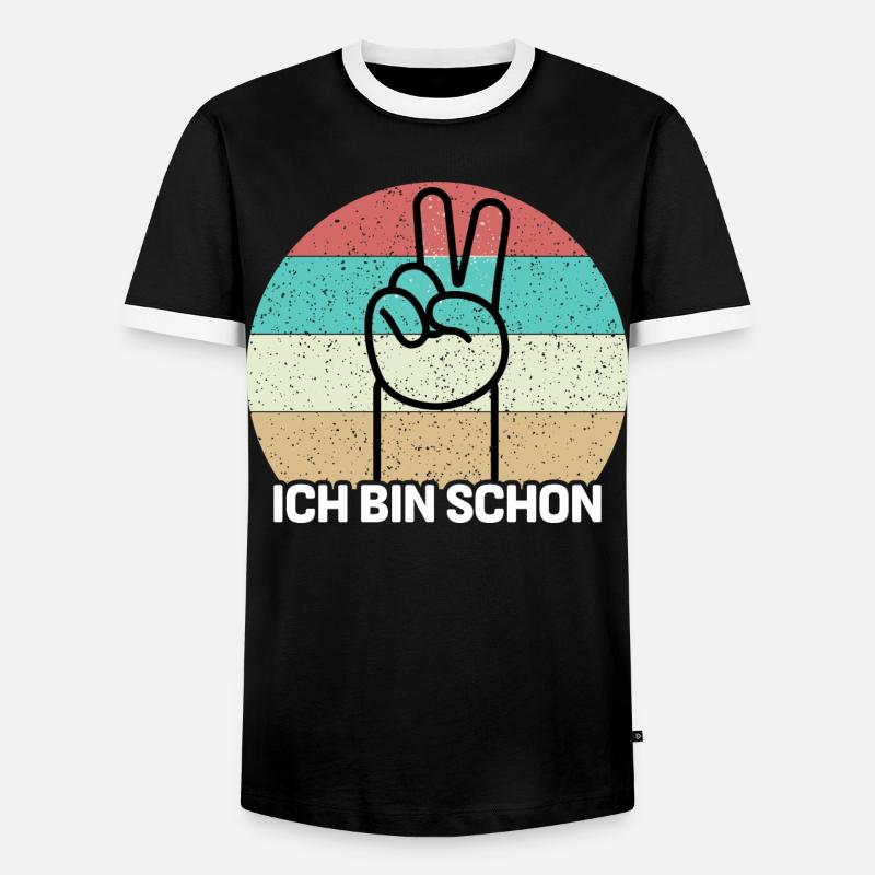 Ich bin schon 2 - Männer Kontrast-T-Shirt - Schwarz/Weiß