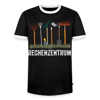 Gartenwerkzeug-Design für Hobbygärtner - Männer Kontrast-T-Shirt - Schwarz/Weiß - Vorne - AI Model Female 172 light (172cm) & AI Model Male 178 light (178cm)