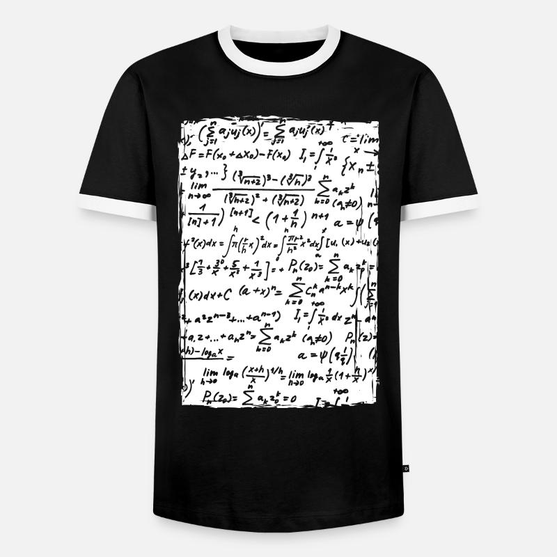 Mathematical Formulas - Men's Ringer Shirt - black/white