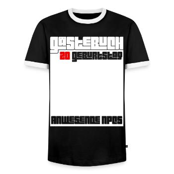 20. Geburtstag Mann Frau 20 Jahre Lustig Geschenk - Männer Kontrast-T-Shirt - Schwarz/Weiß - Vorne - AI Model Female 172 light (172cm) & AI Model Male 178 light (178cm)