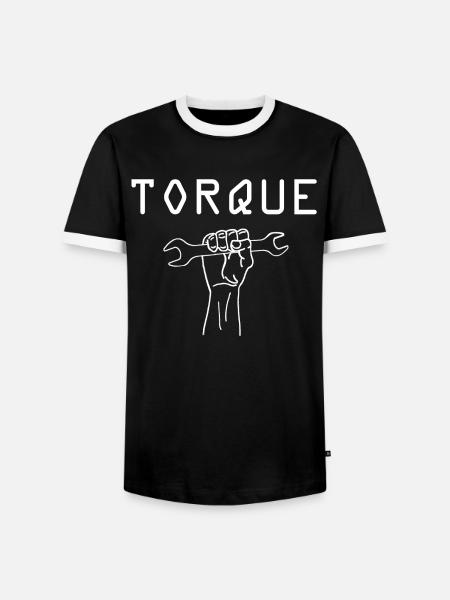 Torque Drehmoment - Männer Kontrast-T-Shirt - Schwarz/Weiß