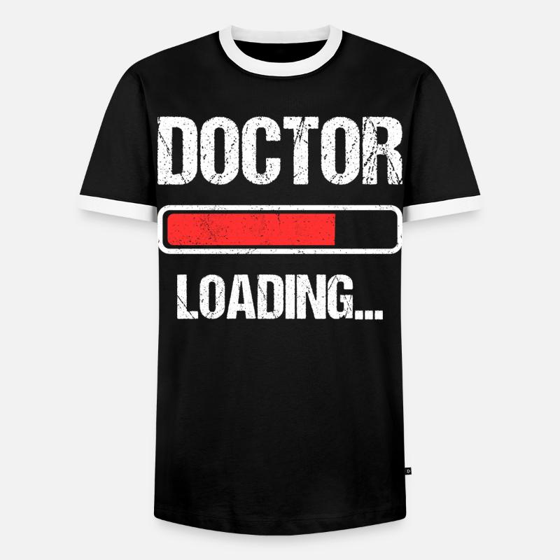 Doctor Loading I - Männer Kontrast-T-Shirt - Schwarz/Weiß