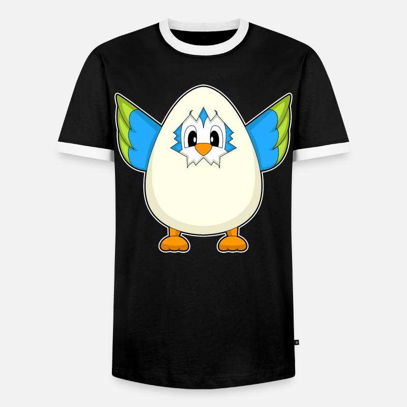 Parrot Egg - Men's Ringer Shirt - black/white