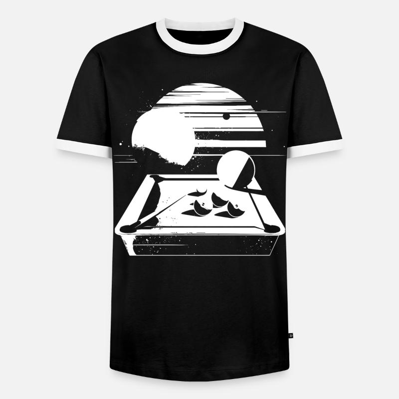 Billiard Graphics - Men's Ringer Shirt - black/white
