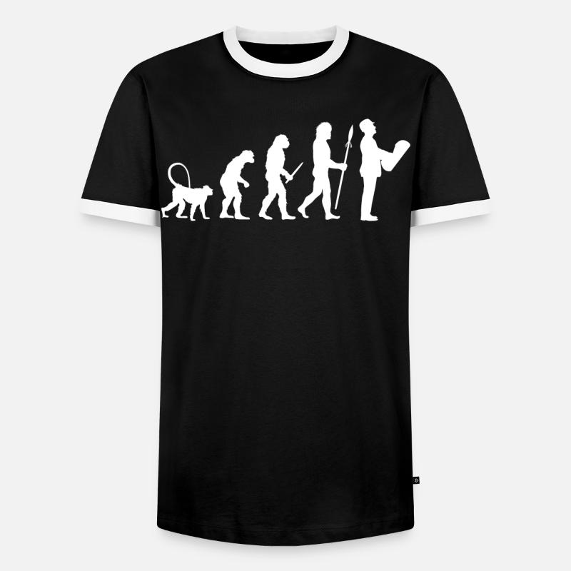 Die Entwicklung eines Architekten - Männer Kontrast-T-Shirt - Schwarz/Weiß