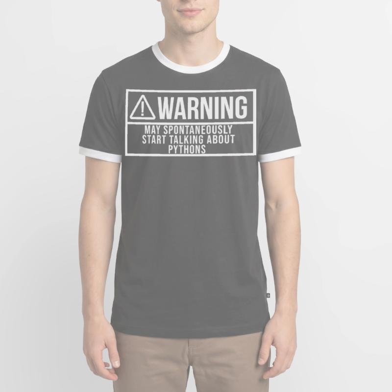 python T-shirt contrasté Homme