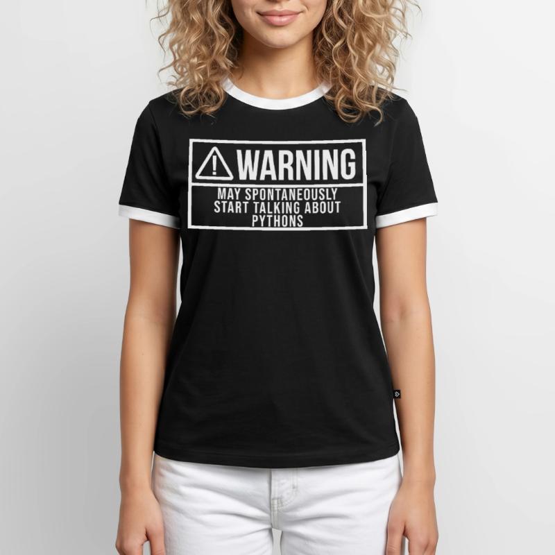 python T-shirt contrasté Homme