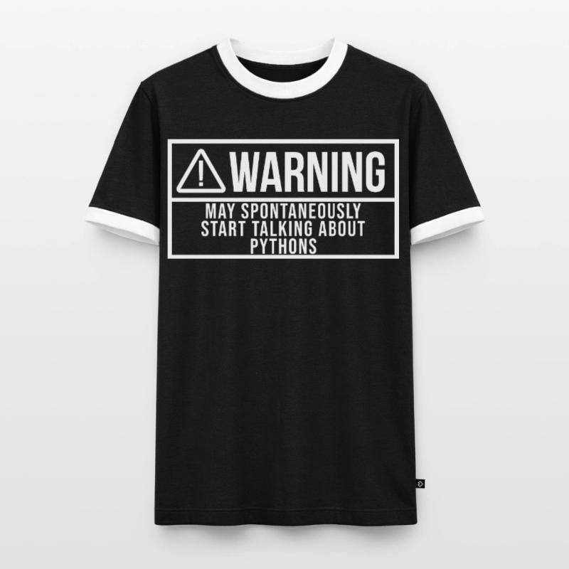 python T-shirt contrasté Homme
