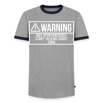 Funk - Männer Kontrast-T-Shirt - Grau/Navy  - Vorne - AI Model Female 172 light (172cm) & AI Model Male 178 light (178cm)