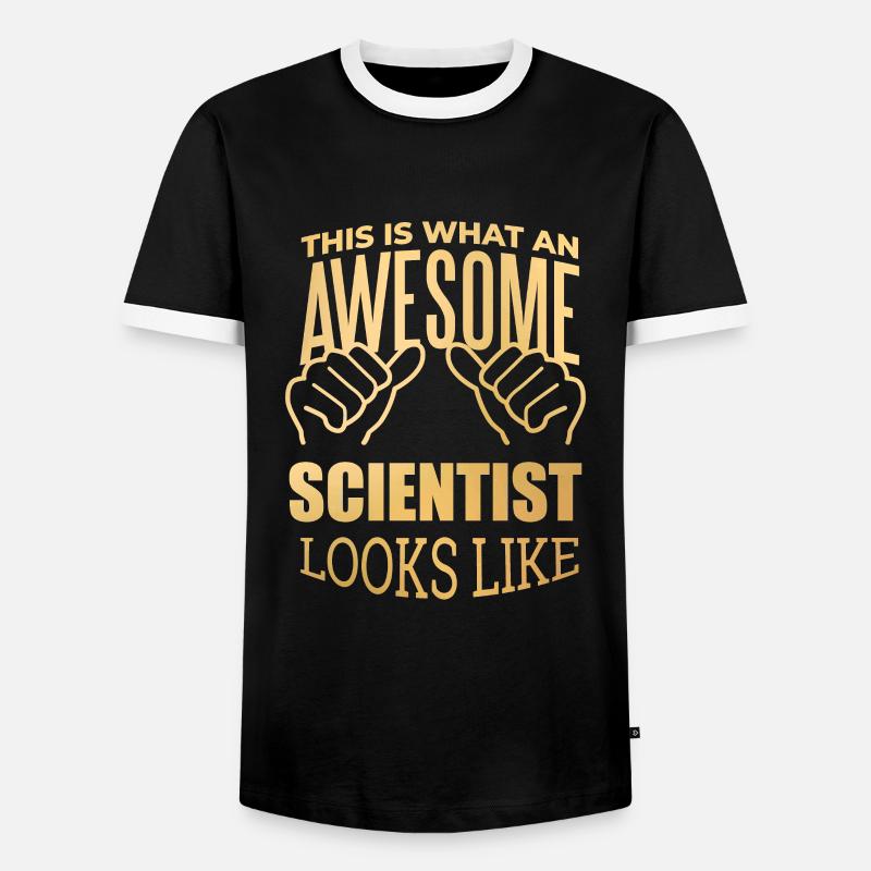 Science - Men's Ringer Shirt - black/white