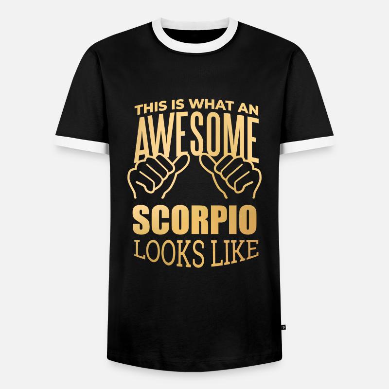 Scorpio - Men's Ringer Shirt - black/white