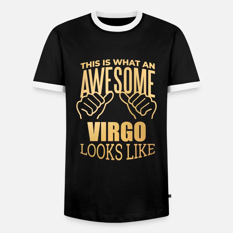 Virgo - Men's Ringer Shirt - black/white