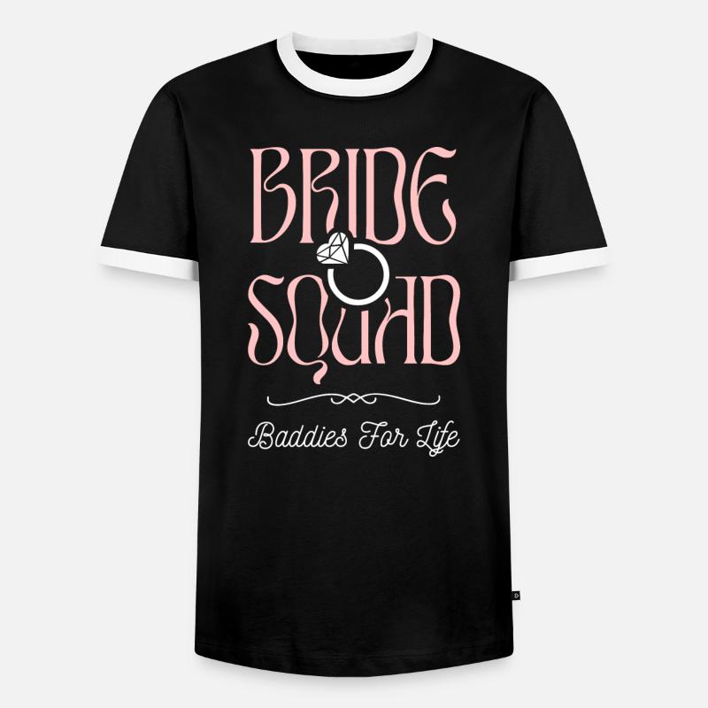 Bride Squad - Hen Crew - Men's Ringer Shirt - black/white