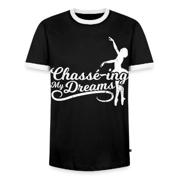 Ballet Motivation - T-shirt contrasté Homme - noir/blanc - Devant - AI Model Female 172 light (172cm) & AI Model Male 178 light (178cm)
