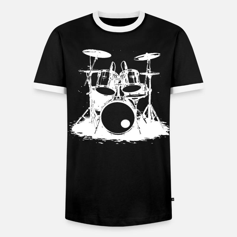 Percussion - Men's Ringer Shirt - black/white