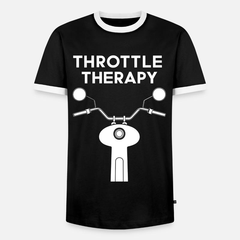 Throttle Therapy - Men's Ringer Shirt - black/white