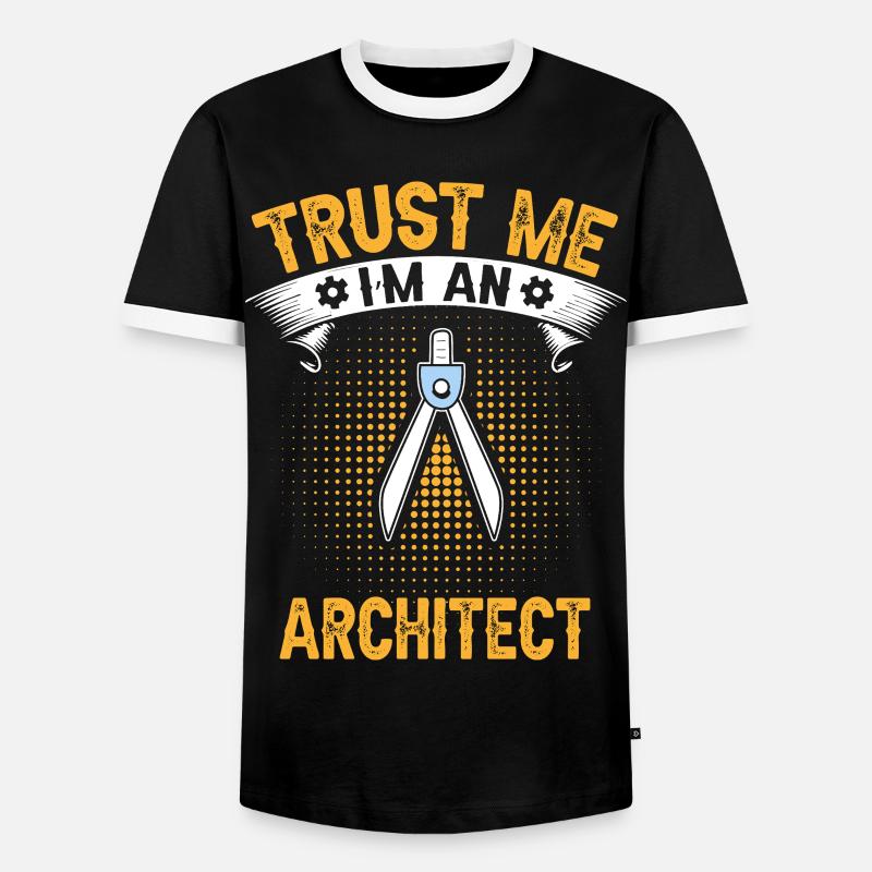 Architects Trust Me Engineering Design - Men's Ringer Shirt - black/white