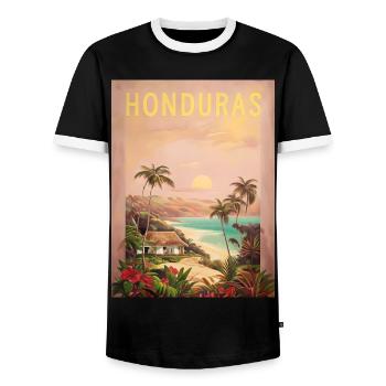 Honduras Catracha Herkunft Geschenk - Männer Kontrast-T-Shirt - Schwarz/Weiß - Vorne - AI Model Female 172 light (172cm) & AI Model Male 178 light (178cm)