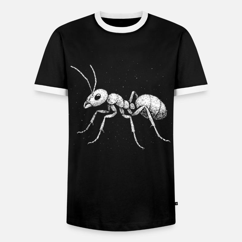 Ant - Men's Ringer Shirt - black/white