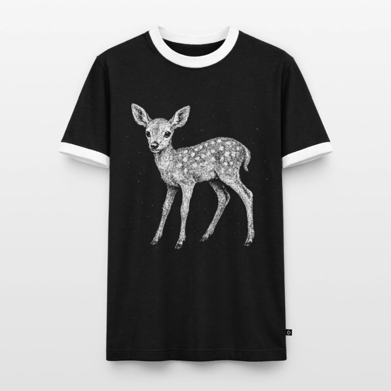 Faon T-shirt contrasté Homme