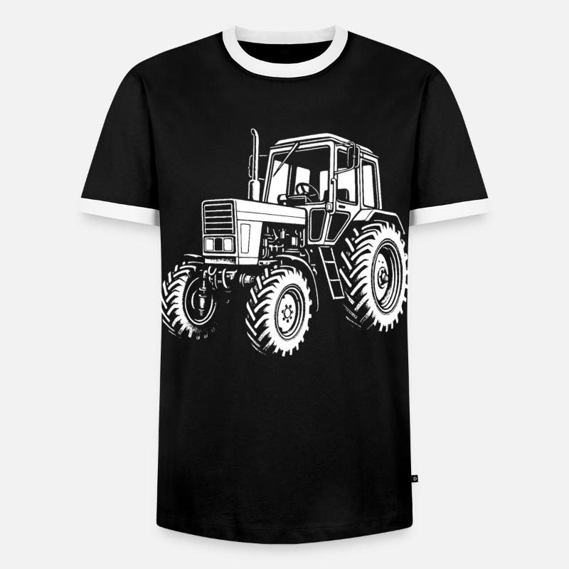 MTS Klassiker - Männer Kontrast-T-Shirt - Schwarz/Weiß