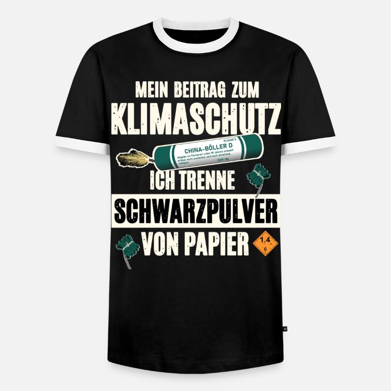 Pyrotechniker Pyro - Männer Kontrast-T-Shirt - Schwarz/Weiß