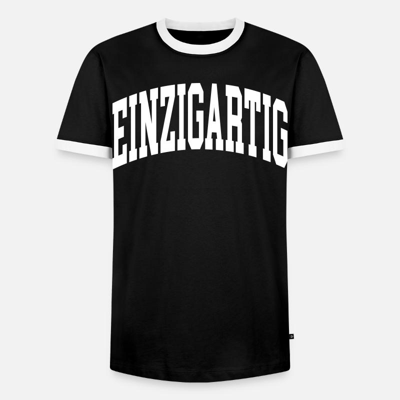 Unique - Men's Ringer Shirt - black/white