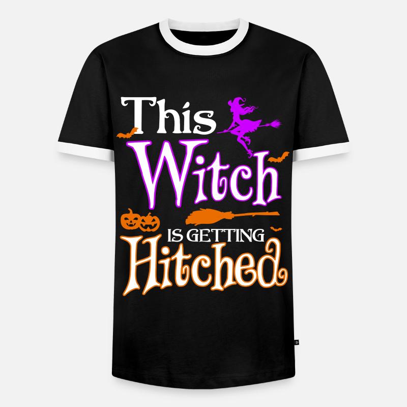 Witch Hitched - Men's Ringer Shirt - black/white