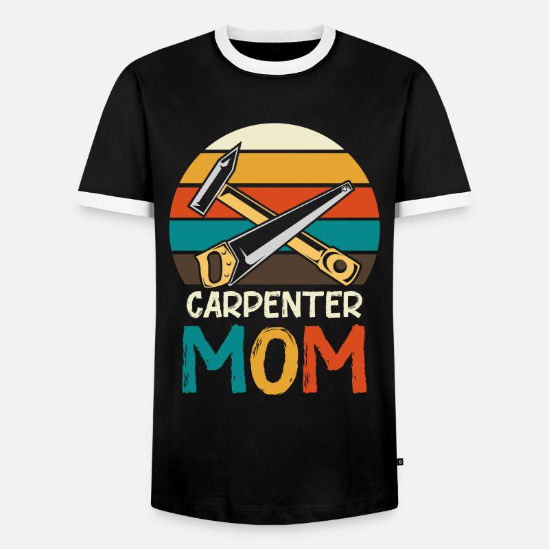 Carpenter Mother Retro Tool - Men's Ringer Shirt - black/white