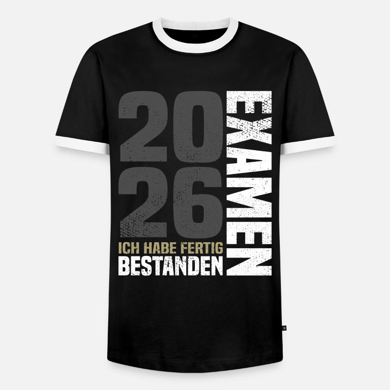 Exam passed 2026 - I'm done - Men's Ringer Shirt - black/white
