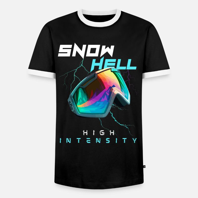 Snow Hell - High Intensity - Men's Ringer Shirt - black/white