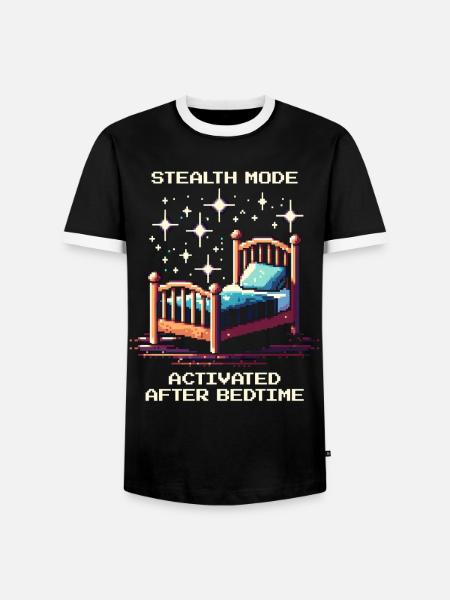 Stealth mode: after bedtime | Parents - Men's Ringer Shirt - black/white