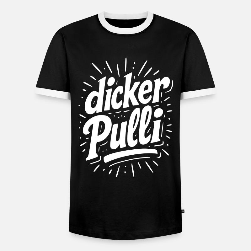 Dicker Pulli Neon Typo - Männer Kontrast-T-Shirt - Schwarz/Weiß