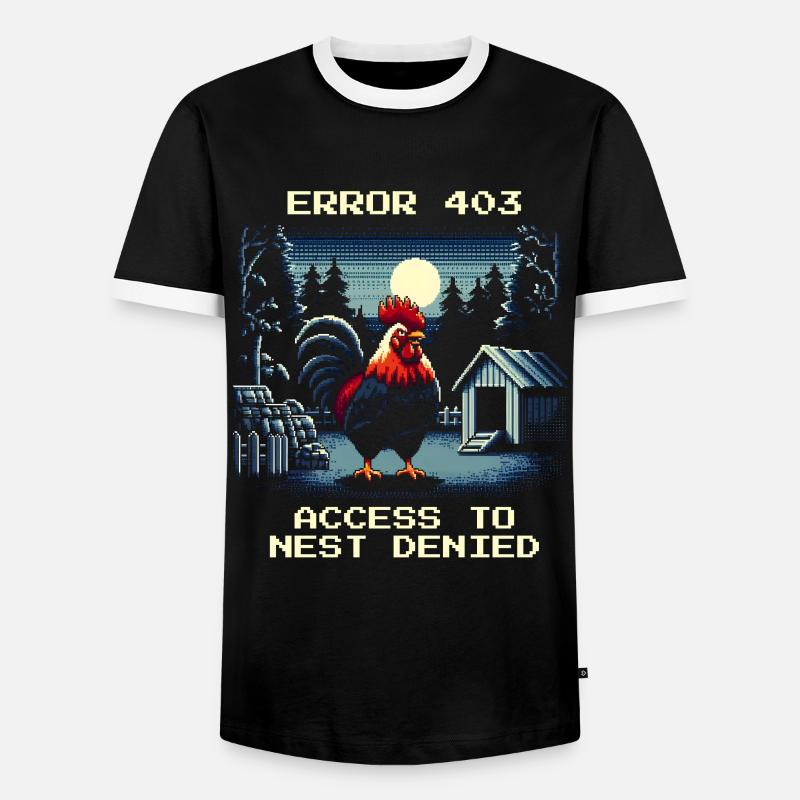 Zugang verweigert | Nest Error 403 - Männer Kontrast-T-Shirt - Schwarz/Weiß