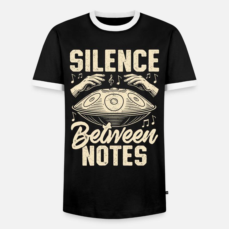 Silence Between Notes - Men's Ringer Shirt - black/white