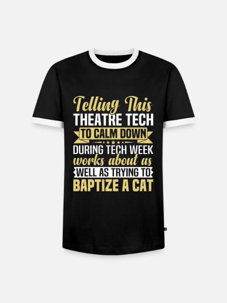 Bühnencrew Theatertechniker Lichtcrew - Männer Kontrast-T-Shirt - Schwarz/Weiß