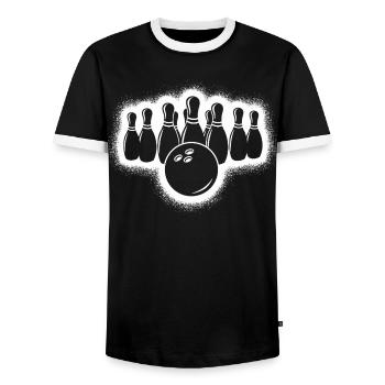 Bowler Garçons Garçons Garçons - T-shirt contrasté Homme - noir/blanc - Devant - AI Model Female 172 light (172cm) & AI Model Male 178 light (178cm)
