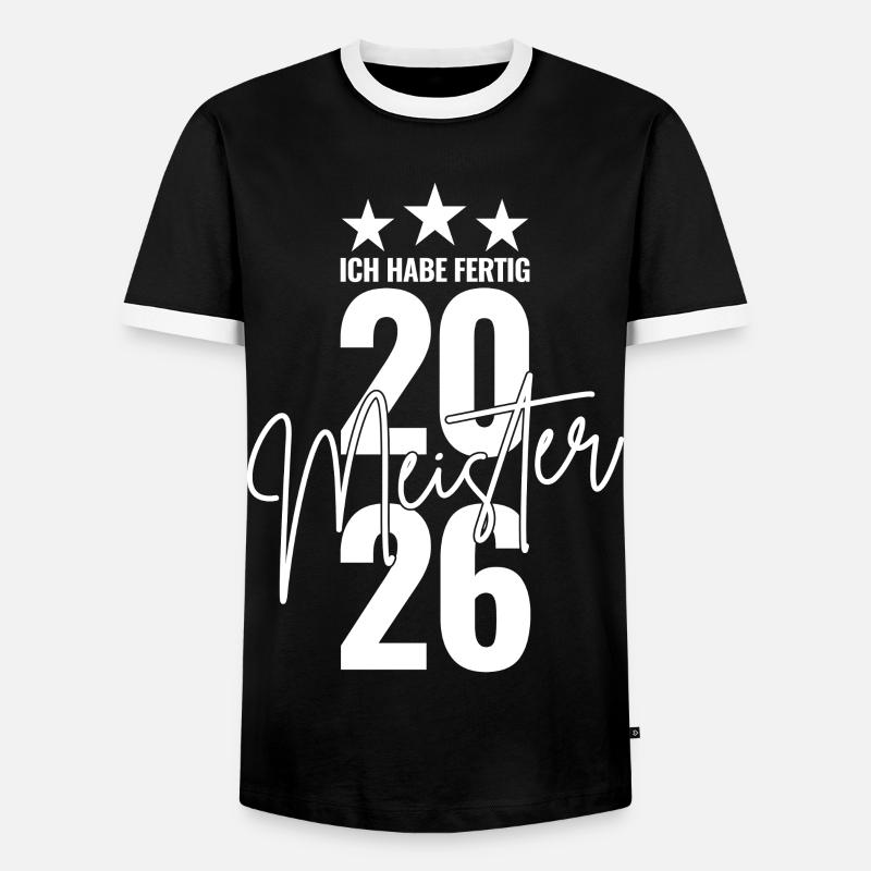 Master 2026 I'm done - Men's Ringer Shirt - black/white